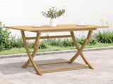 Folding Garden Table 120x70x75 cm Solid Wood Acacia 365745