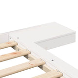 Bed Frame White 120 x 200 cm Wood 872402