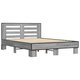 Bed Frame without Mattress Grey Sonoma 120x200 cm 3280110