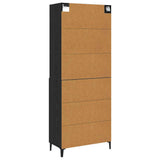 Highboard Black Oak 69.5 x 32.5 x 180 cm Engineered Wood 3332504