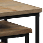 3 Piece Plant Table Set Reclaimed Teak 246088