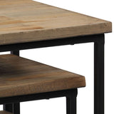 3 Piece Plant Table Set Reclaimed Teak 246088