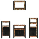 Bathroom Furniture Set 4 pcs Multicolour Solid Reclaimed Wood 3305675