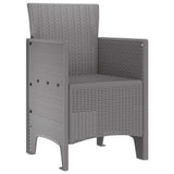 Garden Chair 4 pcs Light Grey 53 x 49 x 85 cm Polypropylene 847483