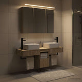 Bathroom Cabinet Set 4 pcs Sonoma Oak Engineered Wood 3406297