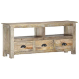TV Cabinet 110x30x50 cm Solid Mango Wood 286384