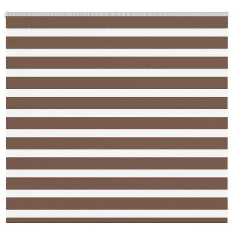 ZNTS Zebra Blind Brown 165x100 cm Fabric Width 160.9 cm Polyester 4014326
