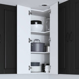 Wall Corner Cabinet PORTO Black 57 x 57 x 100 cm 885516