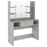 Makeup Table Concrete grey MDF with melamine surface Medium 331544