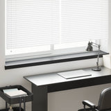 Window Sill Black with Wood Grain 160 x 20 x 4.5 cm PVC 42052318