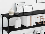 Console Table Black oak 200 x 29 x 75 cm 871321