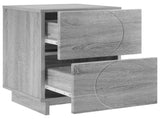 Bedside Cabinet 2 pcs Grey Sonoma 33.5 x 34.5 x 50 cm 8011400