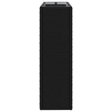 Tall Planter Black 55 x 22 x 70 cm Poly Rattan 42026873