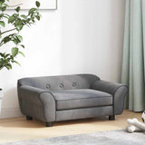 171039 Dog Sofa Dark Grey 72x45x30 cm Plush