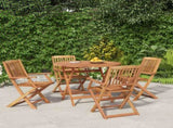 5 Piece Garden Dining Set Solid Wood Acacia 3152897