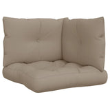 Pallet Cushions 3 pcs Taupe Fabric 360863