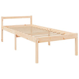 Senior Bed without Mattress 100x200 cm Solid Wood 3195471