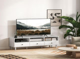 Multi-Storage Minimal TV Stand - White T3398P344833