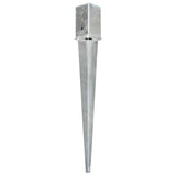 Ground Spikes 6 pcs Silver 8x8x76 cm Galvanised Steel 145408