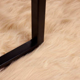 Faux Sheepskin Rug TAFALLA Beige 160 x 230 cm Polyester 42021484