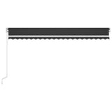 Manual Retractable Awning 500x350 cm Anthracite 3069019