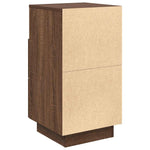 ZNTS Bedside Cabinet with 2 Drawers Brown Oak 36x36x68 cm 858590