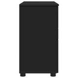 Bathroom Cabinet with Drawer with Door Black 76.5 x 35 x 64 cm 883295