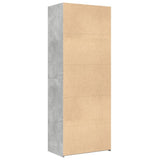 Highboard Concrete Grey 70x42.5x185 cm Engineered Wood 3281374