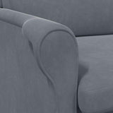 Armchair Dark grey 76 x 94 x 102 cm Velvet 42009858