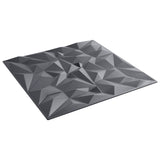 Wall Panels 24 pcs Amethyst Grey 50 x 50 cm XPS Foam 42046057