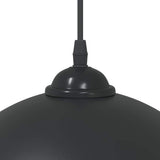 Pendant Lamps 2 pcs Height Adjustable E27 Black 30 cm Metal 4103451