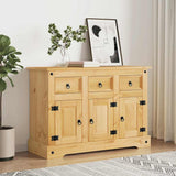 Sideboard "Corona" Brown 112x44x78 cm Solid Wood Mexican Pine 355083