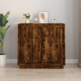 ZNTS Sideboard Smoked Oak 80x34x75 cm Engineered Wood 819889