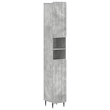 3 Piece Bathroom Cabinet Set ZWOLLE Concrete Grey 3417435