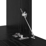 TV Cabinet Set Wall-mounted 5 pcs Black Oak Engineered Wood 3393406