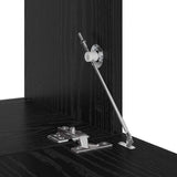 TV Cabinet Set 2 pcs Black Oak Engineered Wood 3393382