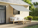 Awning Anthracite and White 200 x 150 cm 42037074