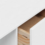 Desk with Drawers HILL White 100 x 45 x 74 cm Solid Pine Wood 42025039