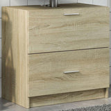 Sink Cabinet Sonoma Oak 59x37x59 cm Engineered Wood 848110