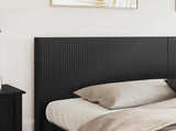 Bed Frame with Storage and Headboard Black 180 x 200 cm 3413924