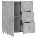 Sideboard Concrete Grey 69.5x34x90 cm Engineered Wood 827896