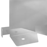 Lawn Edging 10 pcs 102 x 15 x 4 cm Steel Silver 8008778