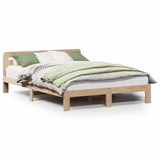 Bed Frame without Mattress 160x200 cm Solid Wood Pine 855555