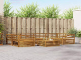 Outdoor Sofa Set 7 pcs Natural Solid Acacia Wood 3373114