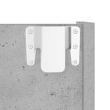 Wall Shoe Cabinets 2 pcs Concrete Grey 80x18x60 cm Engineered Wood 806750