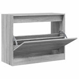 Shoe Cabinet Grey Sonoma 80x34x63 cm Engineered Wood 839964