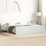 Bed Frame without Mattress White 180x200 cm Super King 3203768