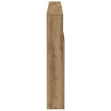Headboard Cabinet Artisan Oak 160x19x103.5 cm Engineered Wood 856871