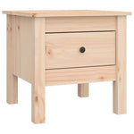 ZNTS Side Tables 2 pcs 40x40x39 cm Solid Wood Pine 813785