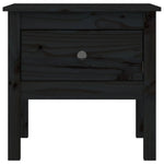 Side Tables 2 pcs Black 50x50x49 cm Solid Wood Pine 813803